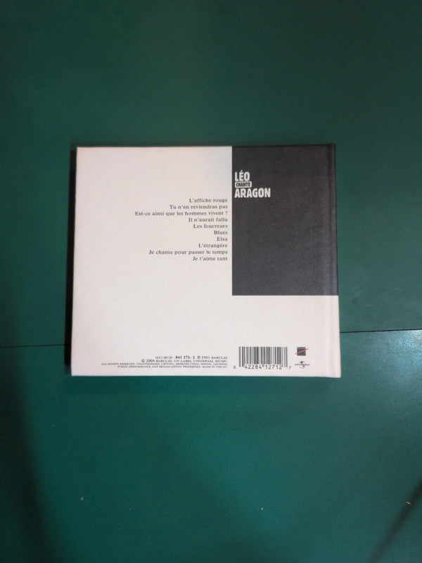 Cd livre Les Chansons D'Aragon Chantées Par Léo Ferré