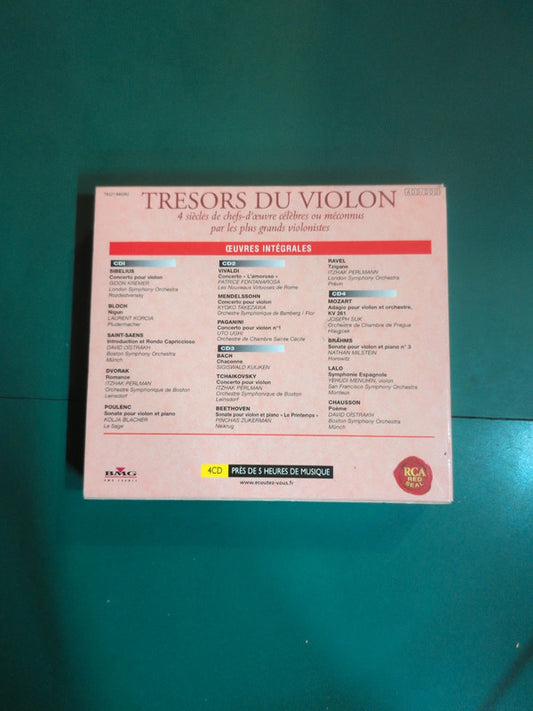 Coffret 4cd , Tresors Du Violon , 5 heures
