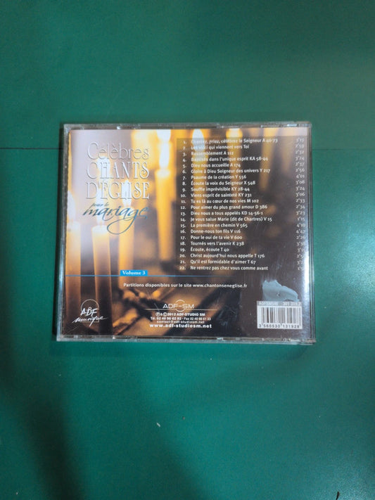 Célèbres chants d'église pour le mariage vol3