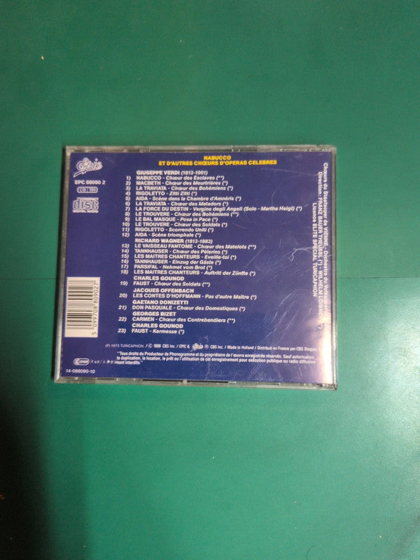 Cd nabucco et d'autres chœeurs d'operas celebres
giuseppe verdi (1813-1901)