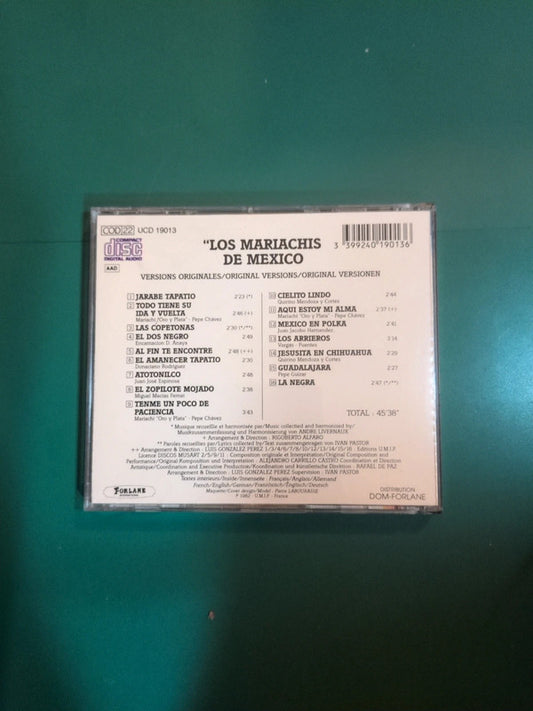 Cd Los Mariachis De Mexico (versions Originales)