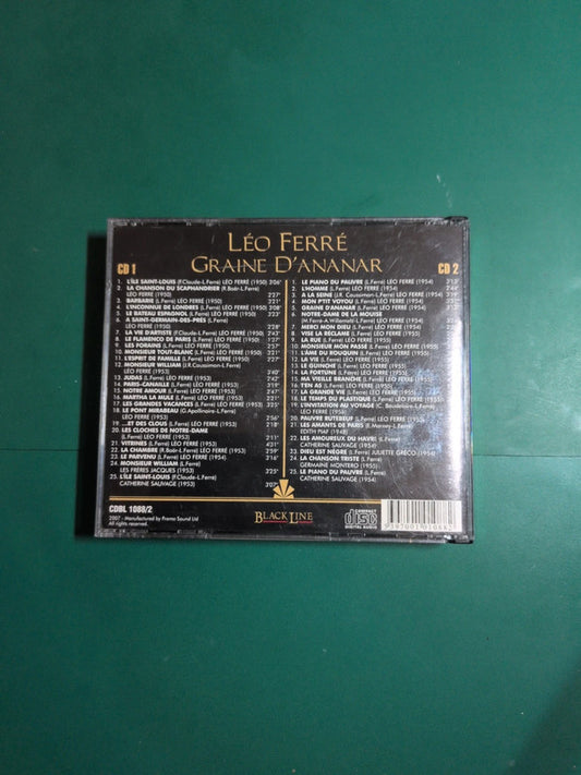 Cd Leo Ferré , Graine d'ananar 5397001010882