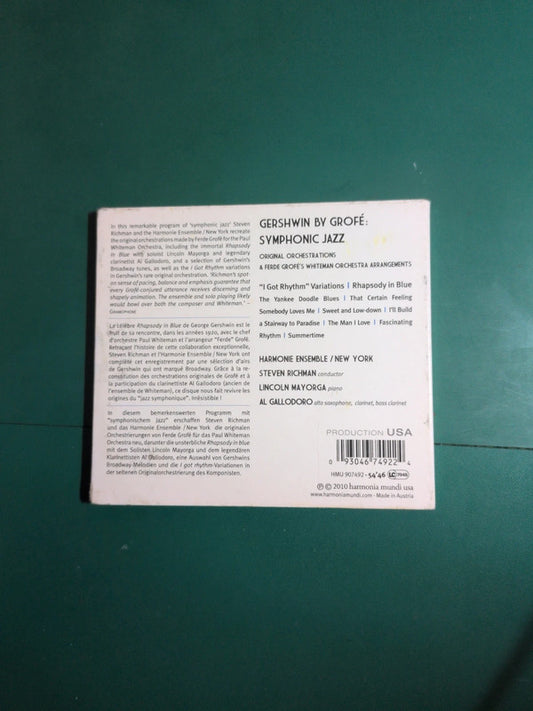 Cd George Gershwin – Gershwin by Grofé