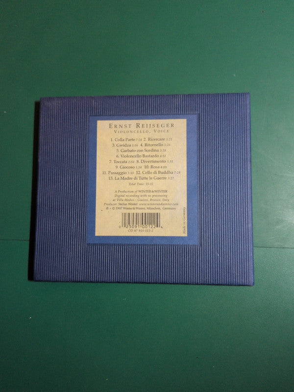 Cd Ernst Reijseger – Colla Parte (Versioni per Violoncello Solo)