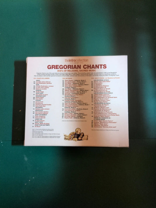 3 CD Gregorian Chants – The Intro Collection  Chants de Lumière 698458541321