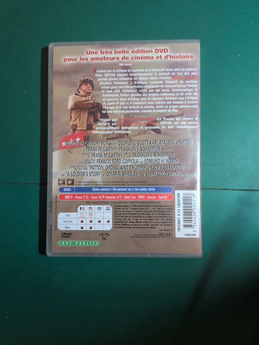 Dvd Patton de Franklin J. Schaffner