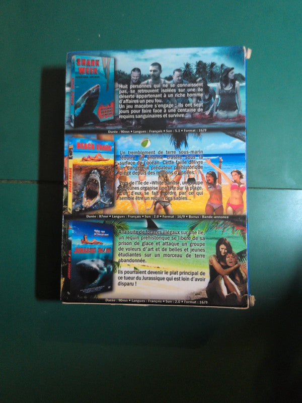 Coffret DVD Shark Week – Beach Shark – Jurassic Shark