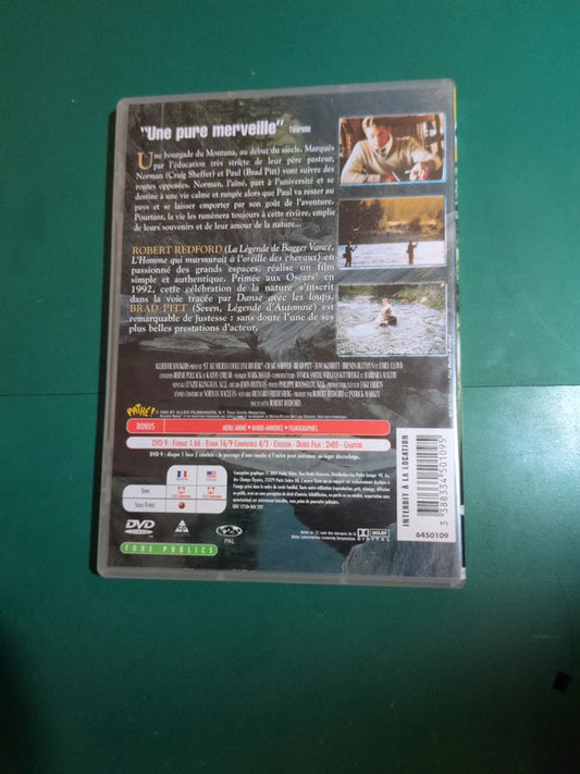Dvd Et au milieu coule une rivière (A River Runs Through It) , Robert Redford, Brad Pitt