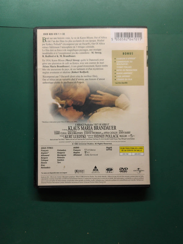Dvd Out of Africa , Sydney Pollack
