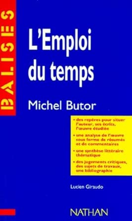 "L'emploi du temps", Michel Butor: Des repères pour situer l'auteur... cover image