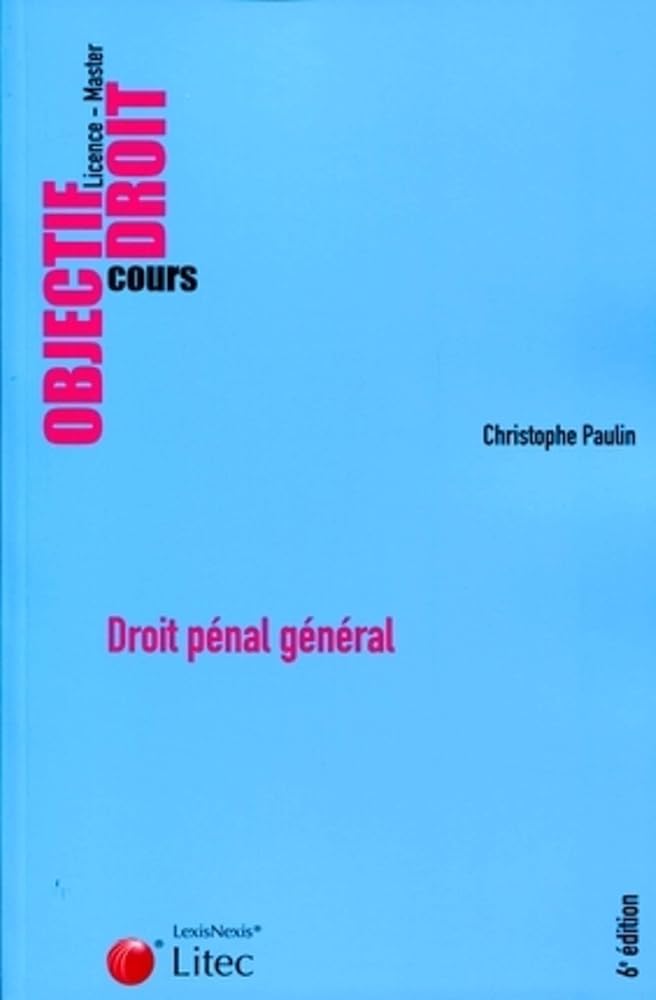 Droit pénal général cover image