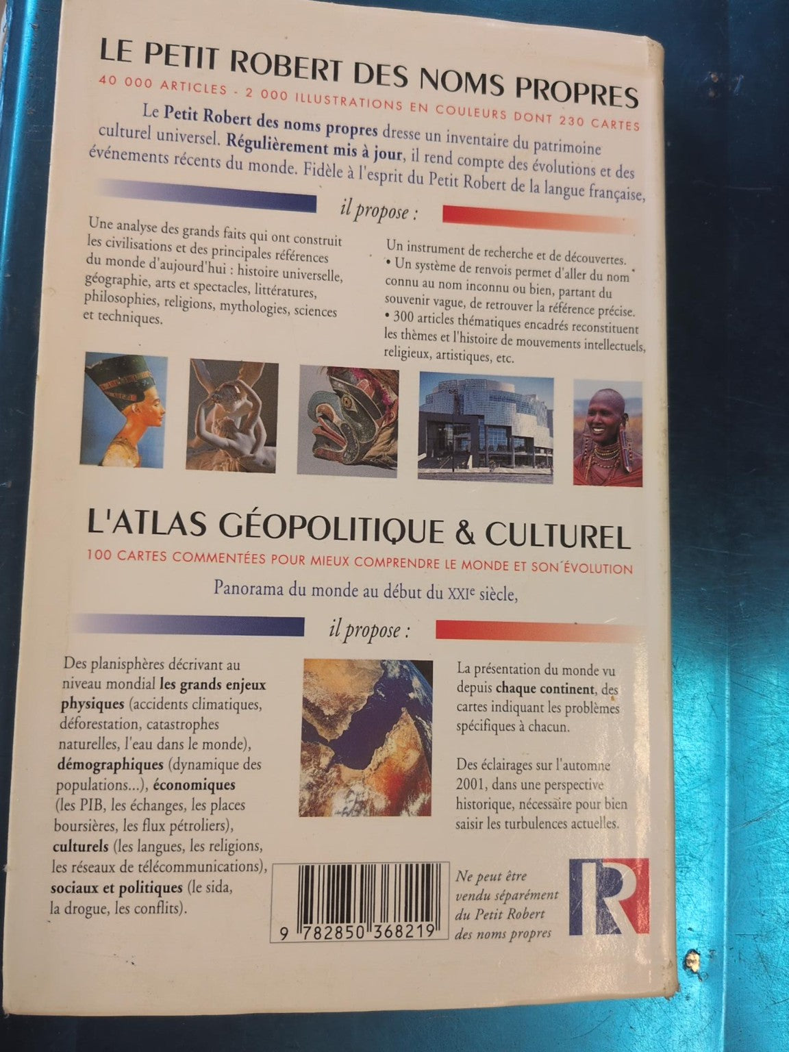 L'Atlas géopolitique et culturel du Petit Robert des noms propres - quatrième de couverture
