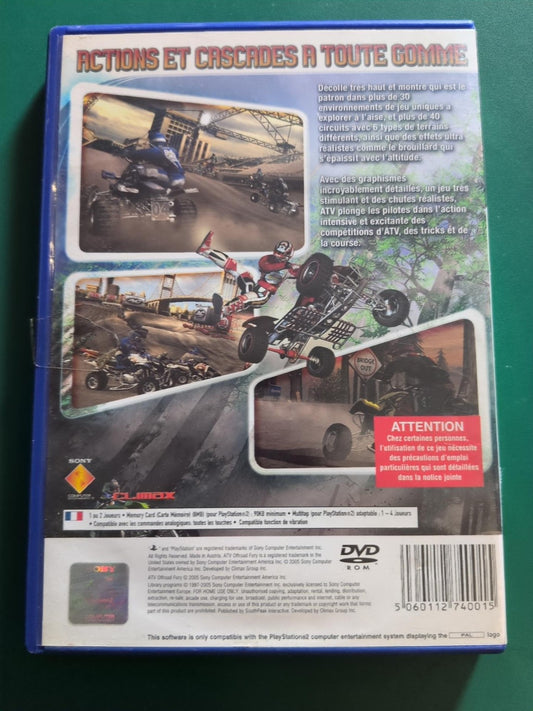 ATV Offroad Fury 3 PlayStation 2 PS2 PAL - face arrière