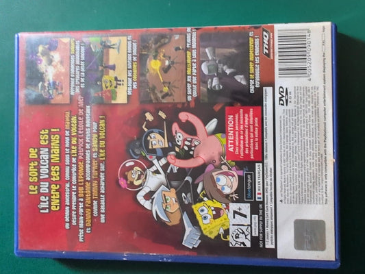 Bob l'Éponge et ses amis : Attaque sur l'île du volcan - PS2 PAL - dos