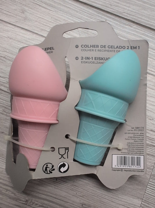 Cuillère à glace 2 en 1 - dos emballage