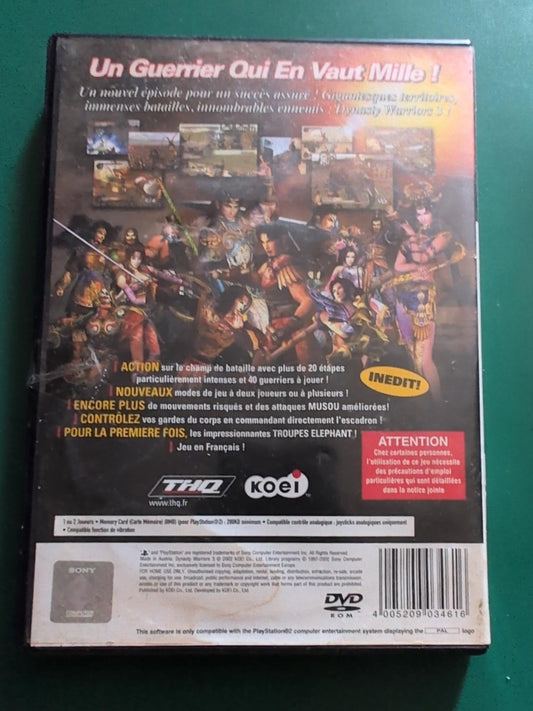 Dynasty Warriors 3 - PlayStation 2 PAL - dos