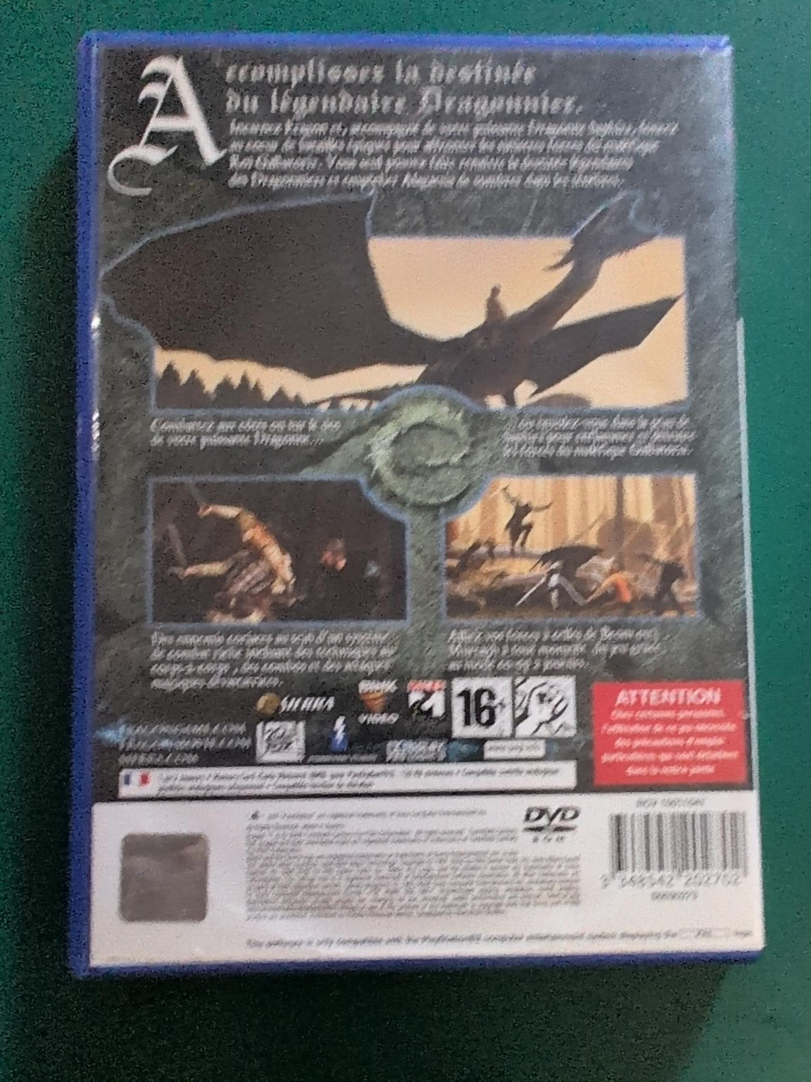 Eragon jeu PS2 PAL occasion - face arrière