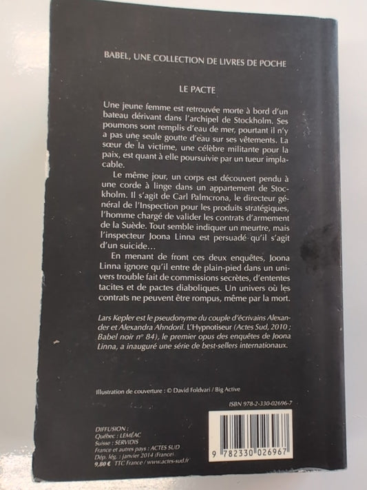 Le Pacte – Lars Kepler – quatrième de couverture