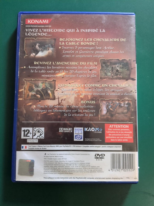 Le Roi Arthur PS2 PAL - dos