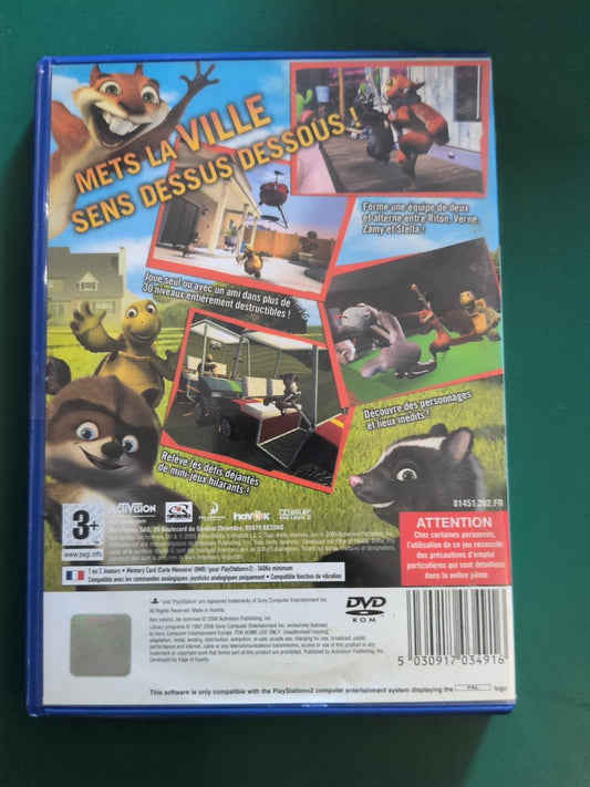 Nos voisins, les hommes PlayStation 2 PS2 PAL version française - face arrière