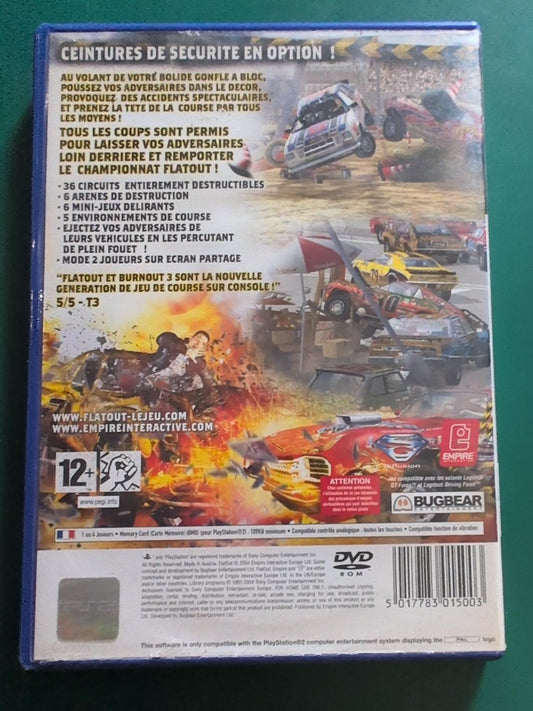 FlatOut PS2 PAL - face arrière