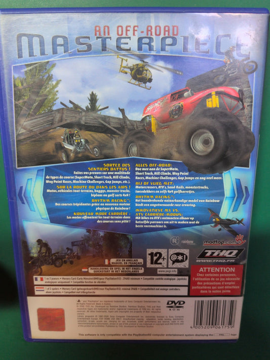 Jeu PS2 MX vs ATV Unleashed - dos boîte