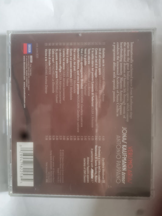CD - Jonas Kaufmann - Verismo Arias