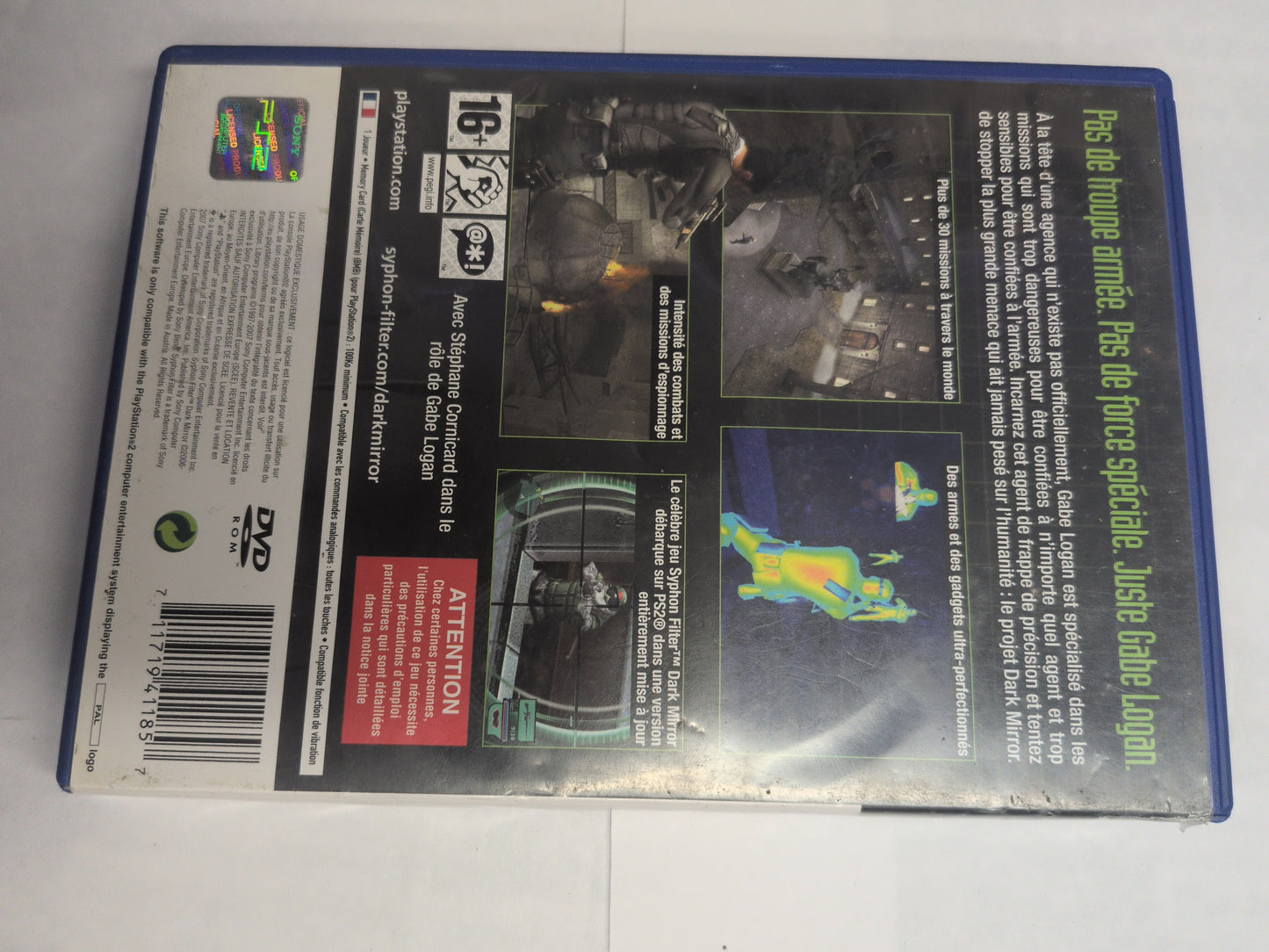 Syphon Filter: Dark Mirror – Jeu PS2 PAL – Version française