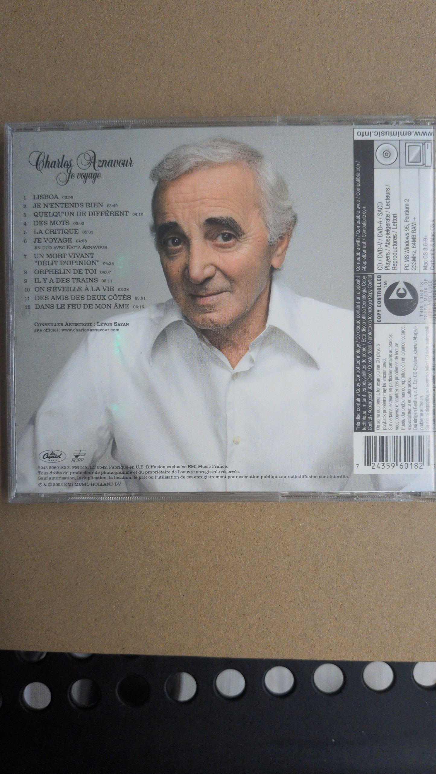Used CD – Charles Aznavour – Je voyage