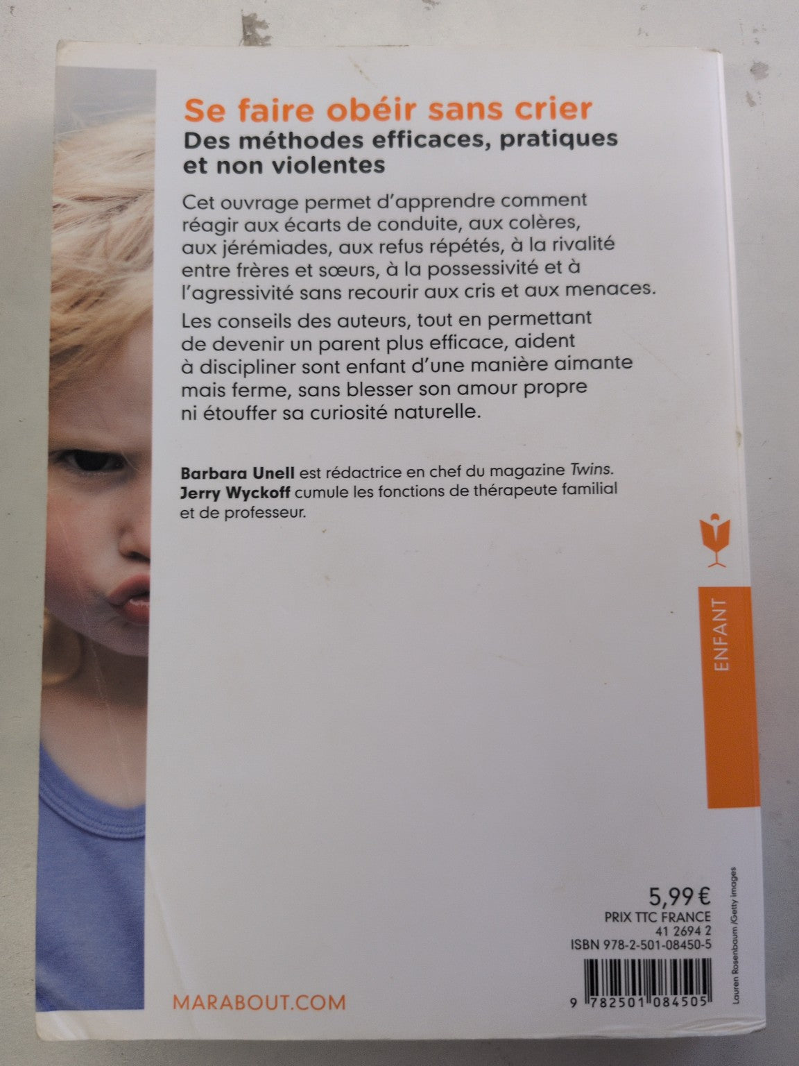 Se faire obéir sans crier – quatrième de couverture