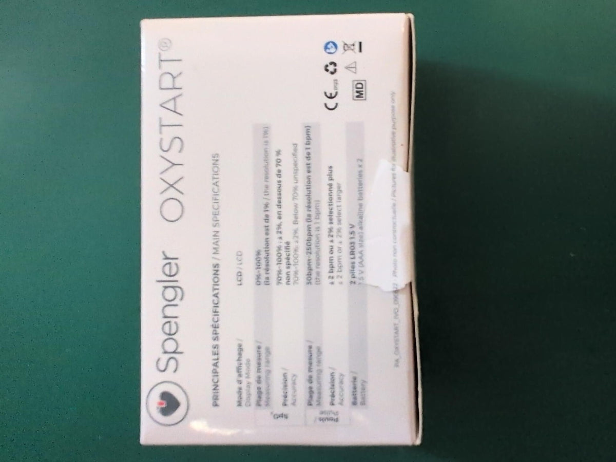 Spengler Oxystart oxymètre de pouls digital - spécifications