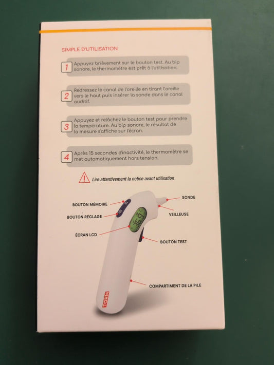 Thermomètre auriculaire TORM A03 Cooper - mode d'emploi