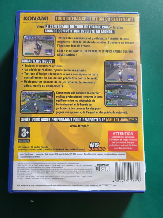 Tour de France Edition du Centenaire 1903-2003 PS2 PAL - face arrière