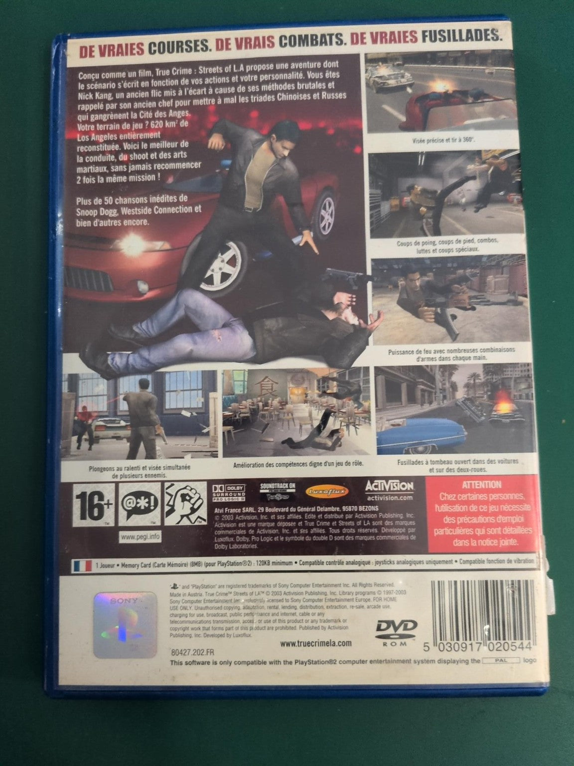 True Crime Streets of LA PS2 PAL - dos