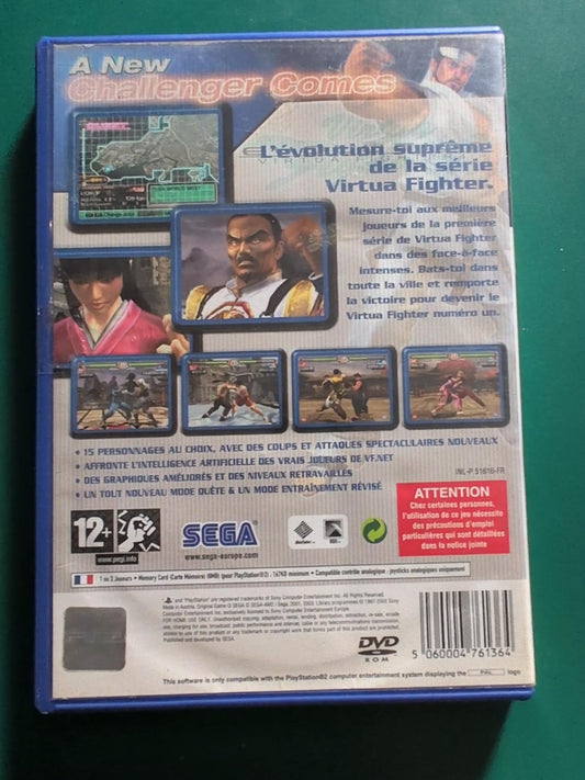 Virtua Fighter 4 Evolution PS2 PAL - face arrière