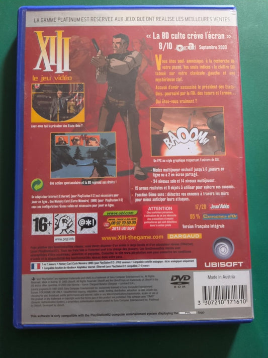 XIII Platinum - PlayStation 2 PAL - dos