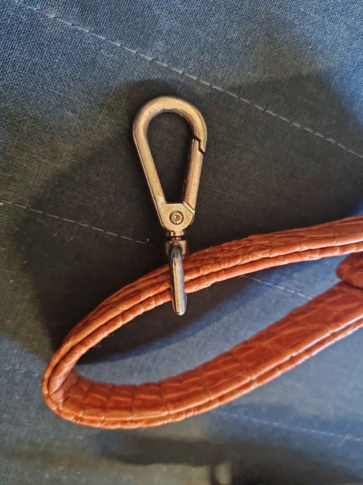 Bandoulière de sac à main 1 M ( 2x50 cm ) style croco orange