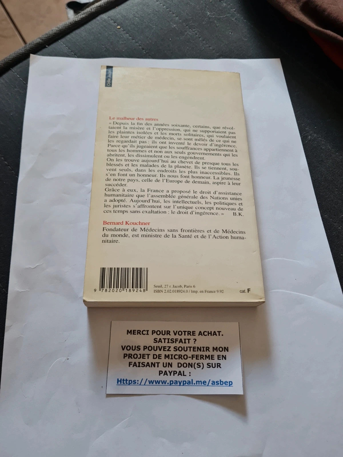 Le Malheur Des Autres - bernard kouchner