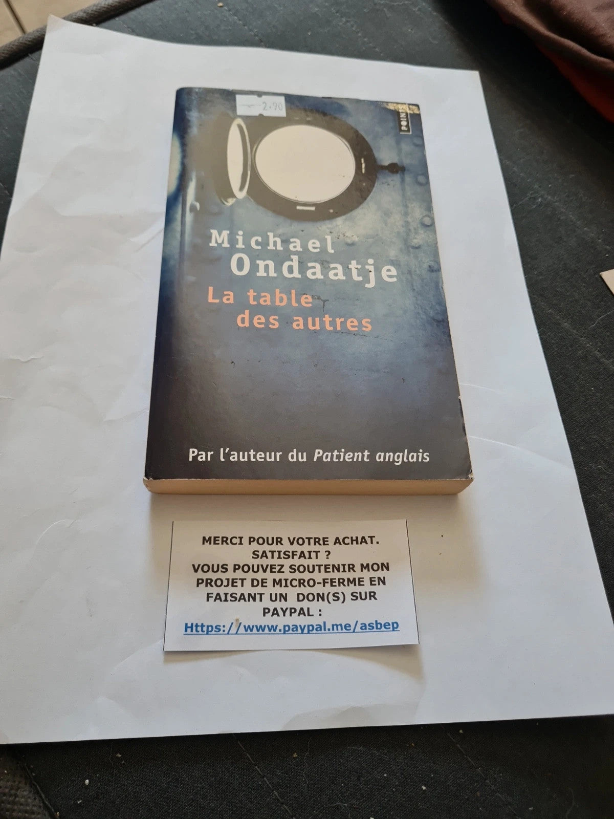 La table des autres,  Michael Ondaatje , 9782757835975