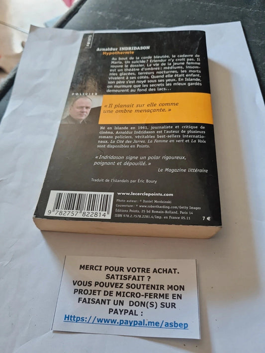 Hypothermie - arnaldur indridason