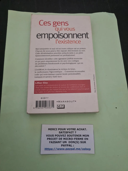 Ces Gens Qui Vous Empoisonnent L'existence - Glas Lillian
