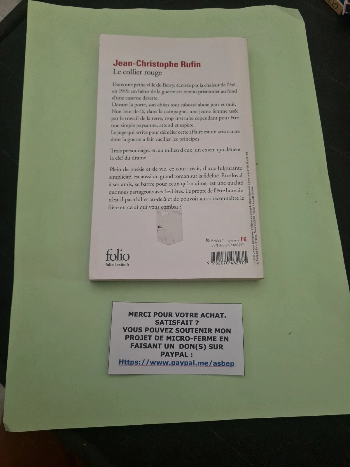 Le collier rouge, Jean-Christophe Rufin