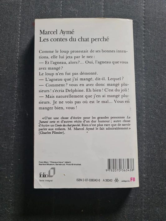 Les contes du chat perché - Marcel Aymé - Folio 343