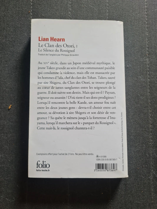 le clan des otori, le silence du rossignol - lian hearn