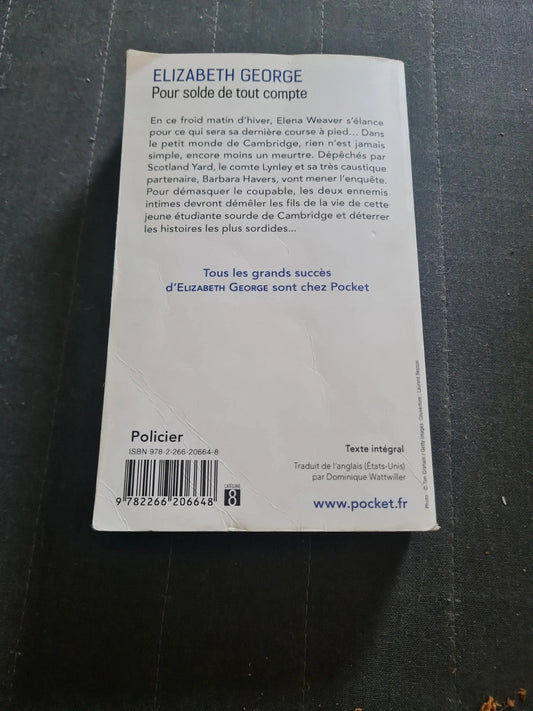 Pour solde de tout compte ,
Elizabeth George