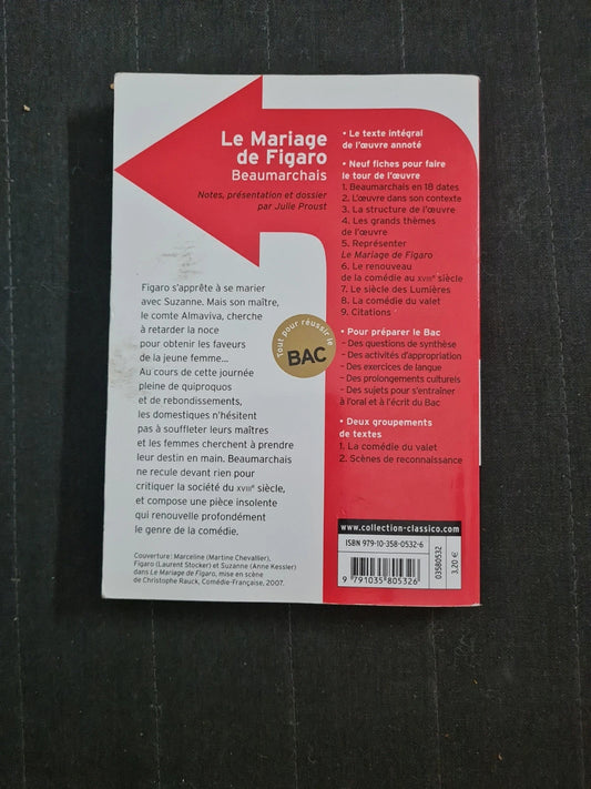 Le Mariage De Figaro - Beaumarchais - Classicolycée 65