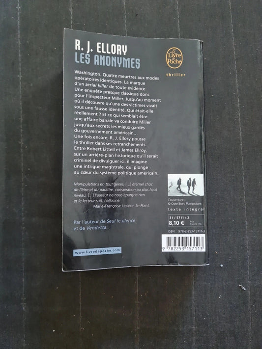 Les Anonymes, R. J. Ellory