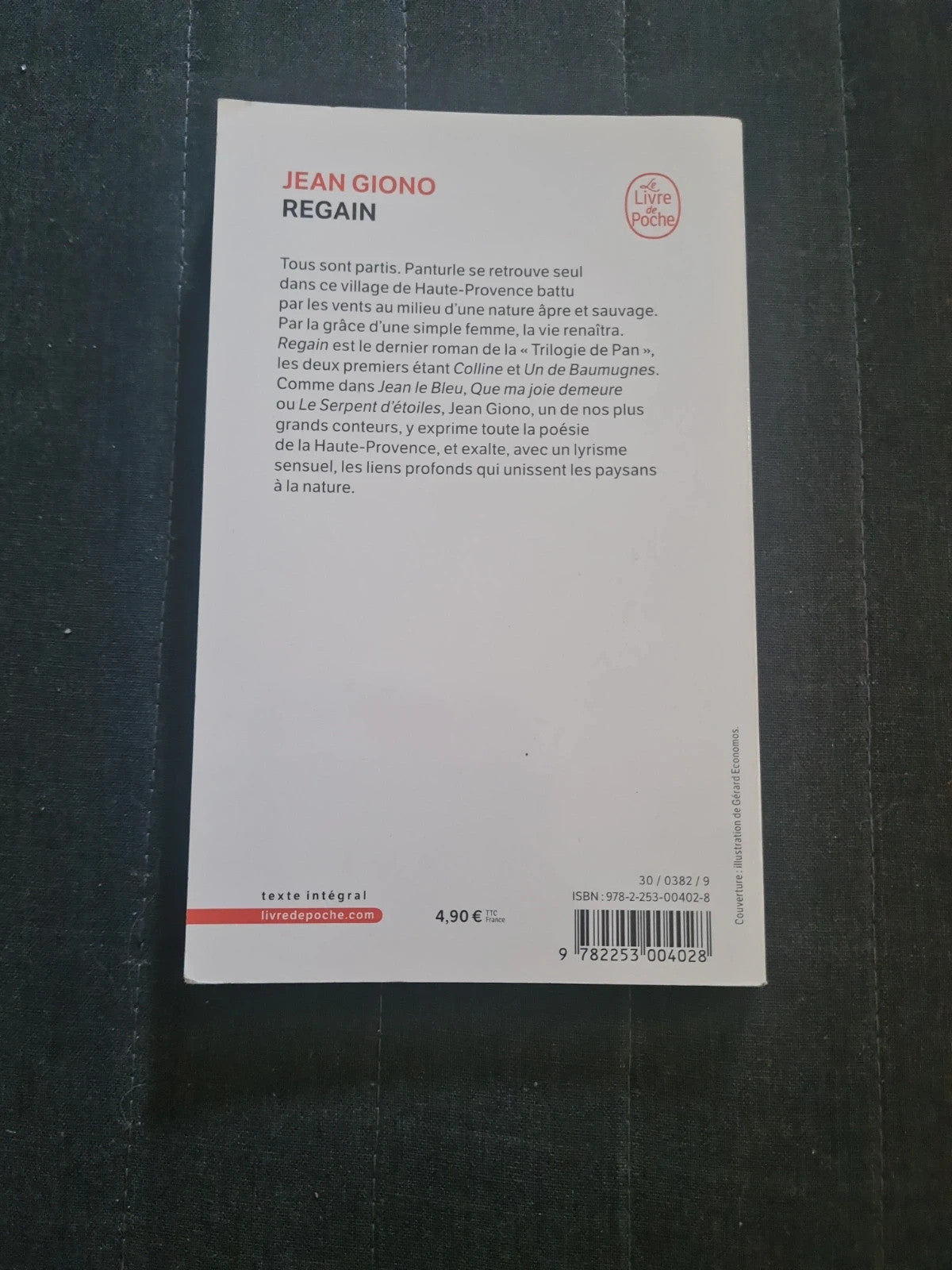 Regain, Jean Giono, Anne-Marie Marina-Médiavilla