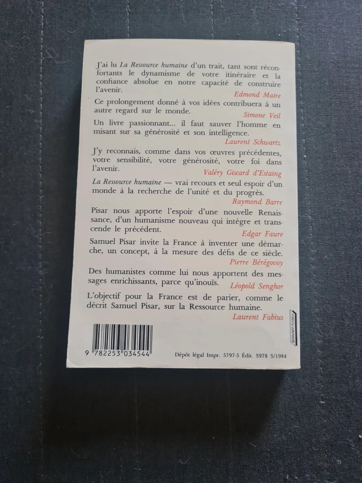 La Ressource humaine, Samuel Pisar, Jean-Jacques Servan Schreiber