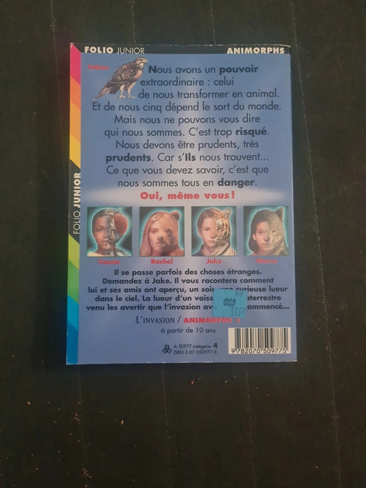 Animorphs n°1 , L'invasion ,  katherine applegate